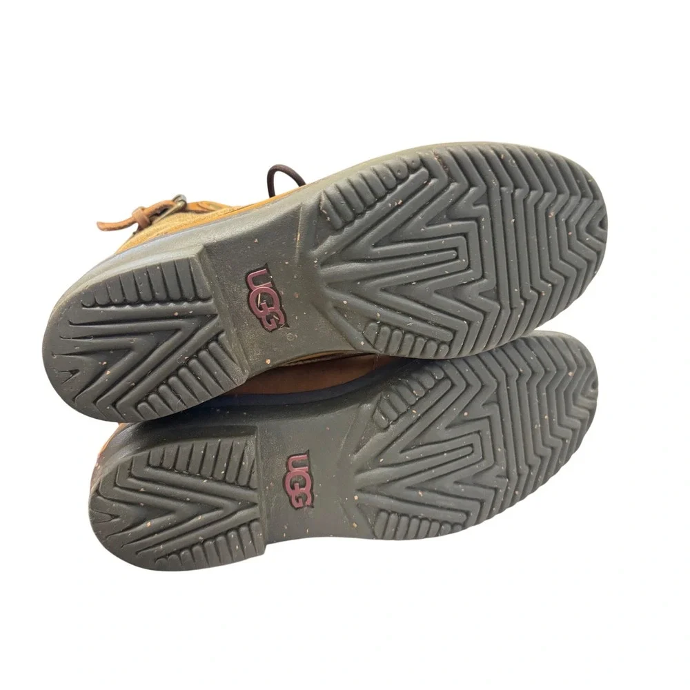 UGG Cecile Waterproof Duck Ankle Boots Lace Up Buckle Fur‎ Lined Women's Size
7 - Picture 9 of 11